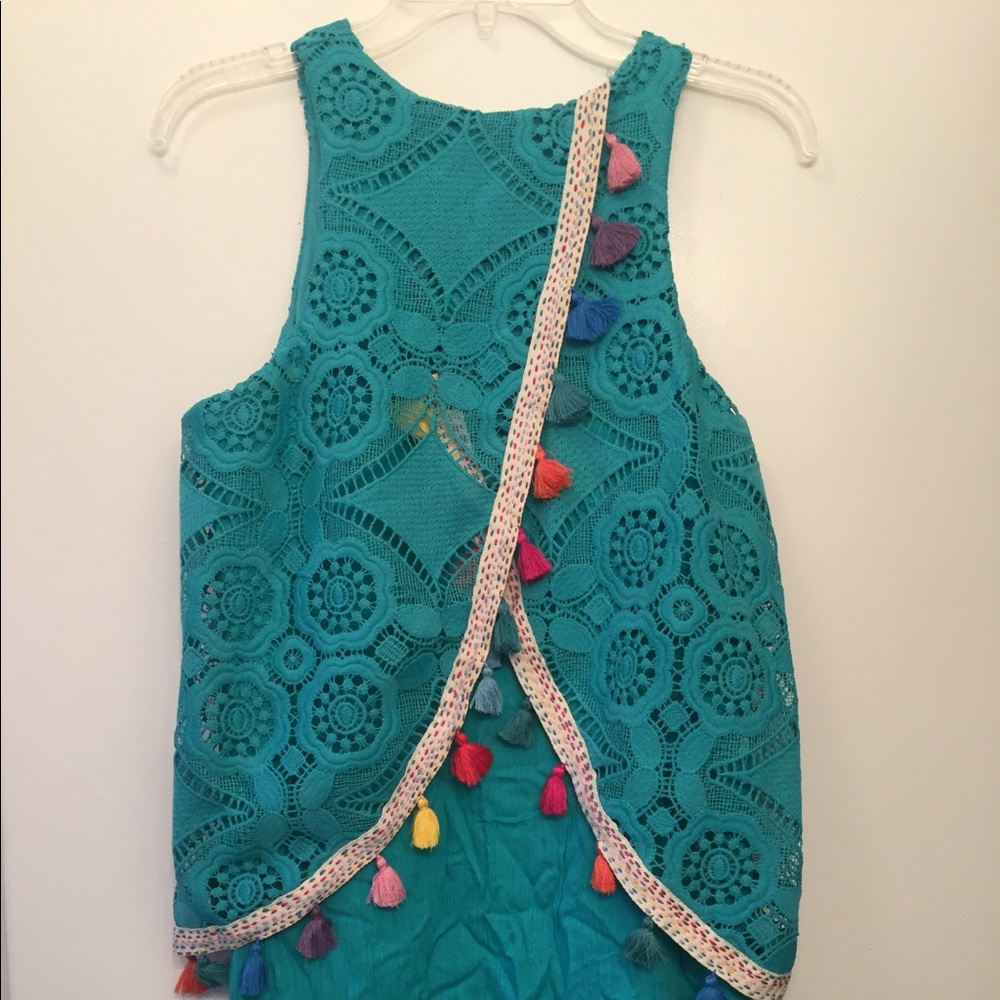 Judith March teal dress